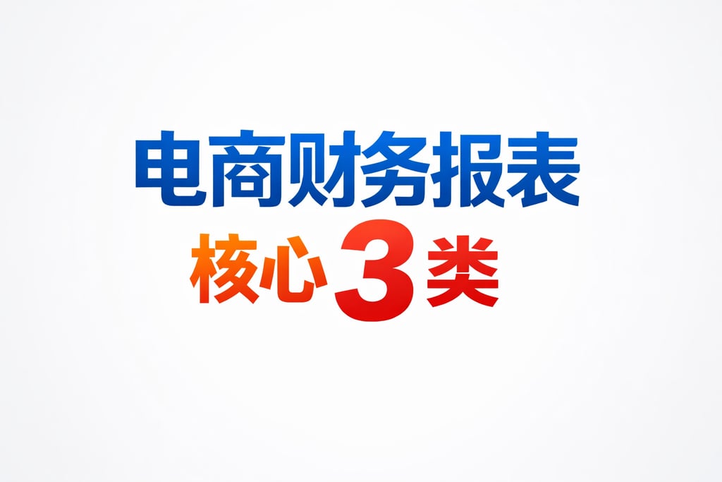 清单汇总！电商的财务报表有哪些，核心 3 类
